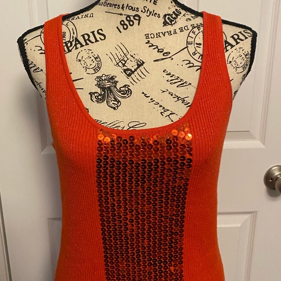 🎈RD style M tank dress with knit & sequins - Picture 4 of 8